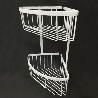 Portagel doble esquina BLANCO mate