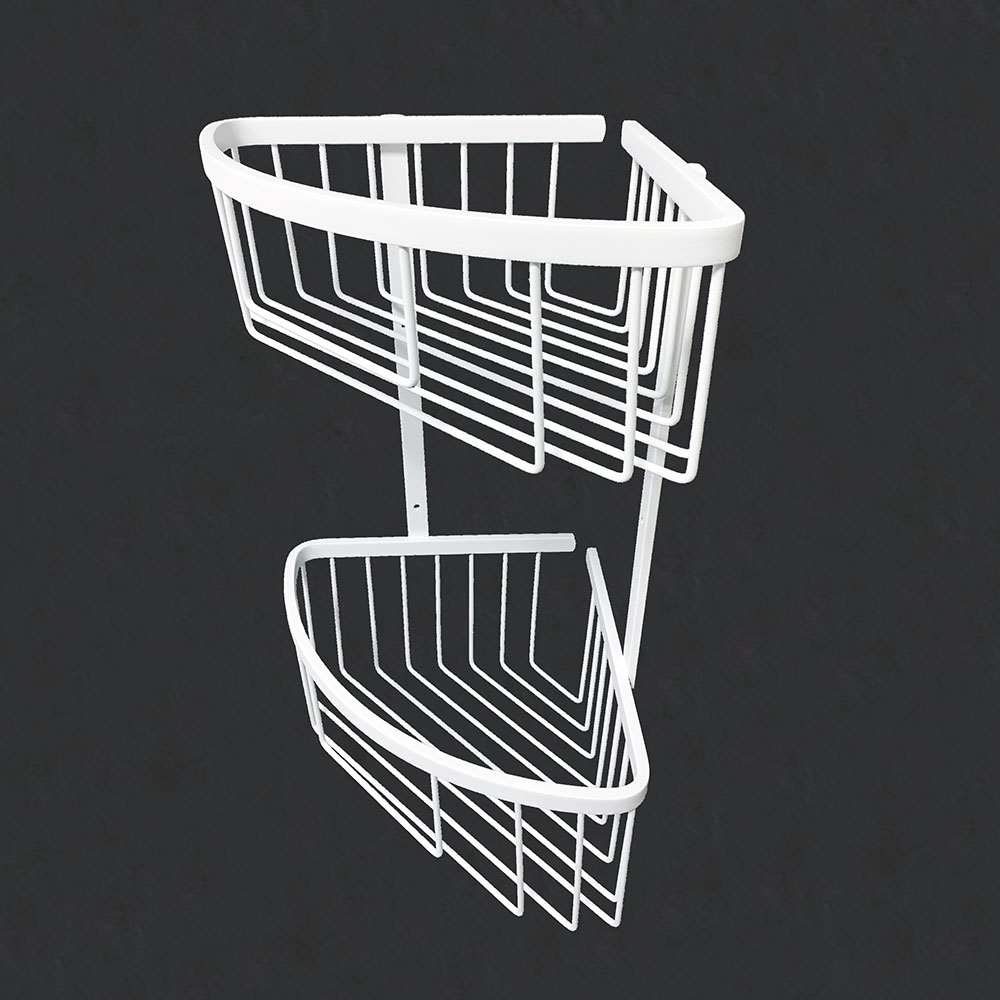 Portagel doble esquina BLANCO mate - Imagen 4