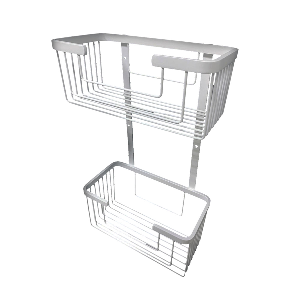 Portagel doble rectangular BLANCO mate - Imagen 2