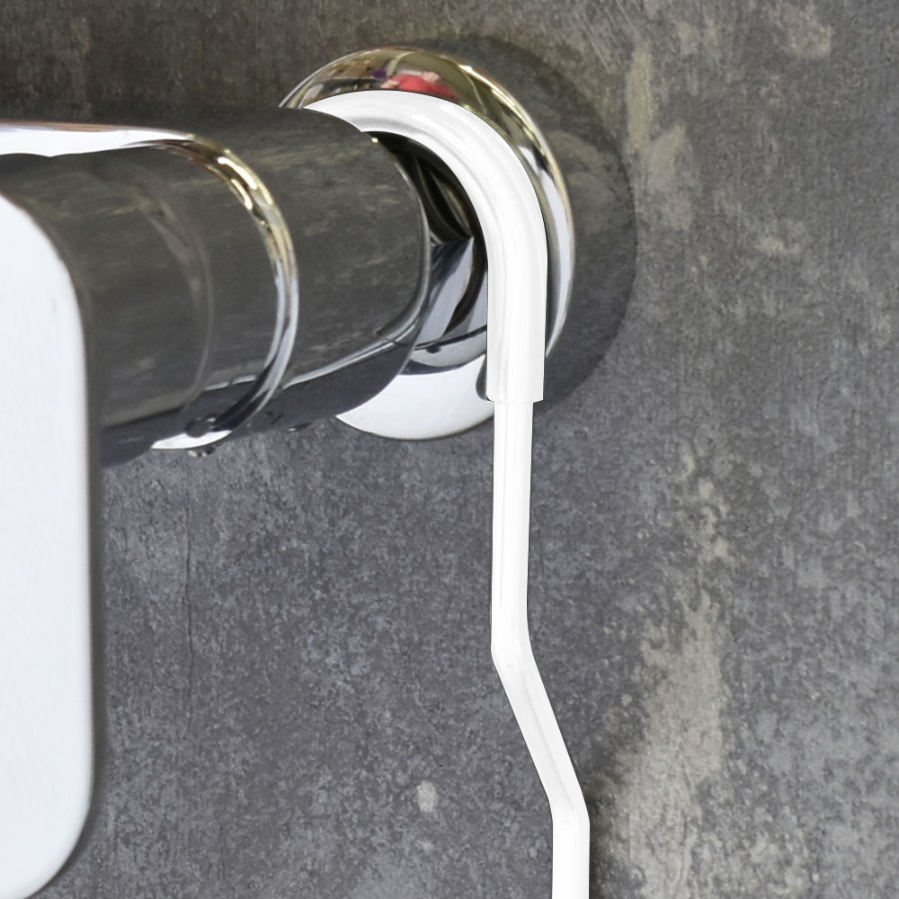 Portagel con ganchos ECLIPSE rectangular BLANCO mate - Imagen 6