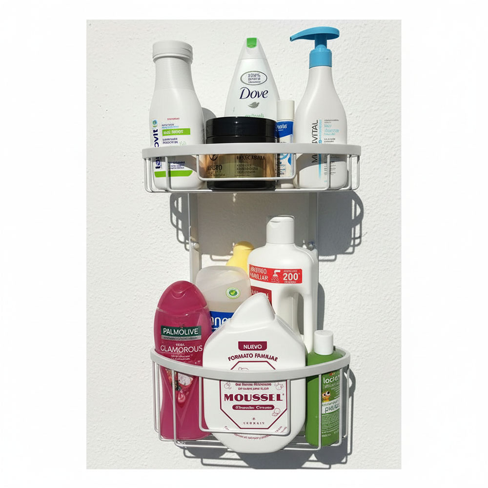 Portagel doble ACOSTA esquina blanco mate - Imagen 3