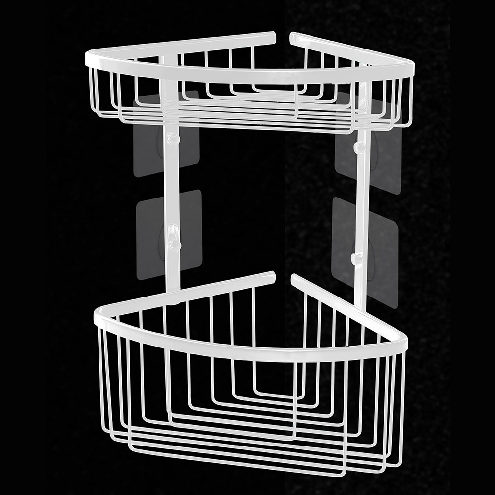 Portagel doble ACOSTA esquina blanco mate - Imagen 4