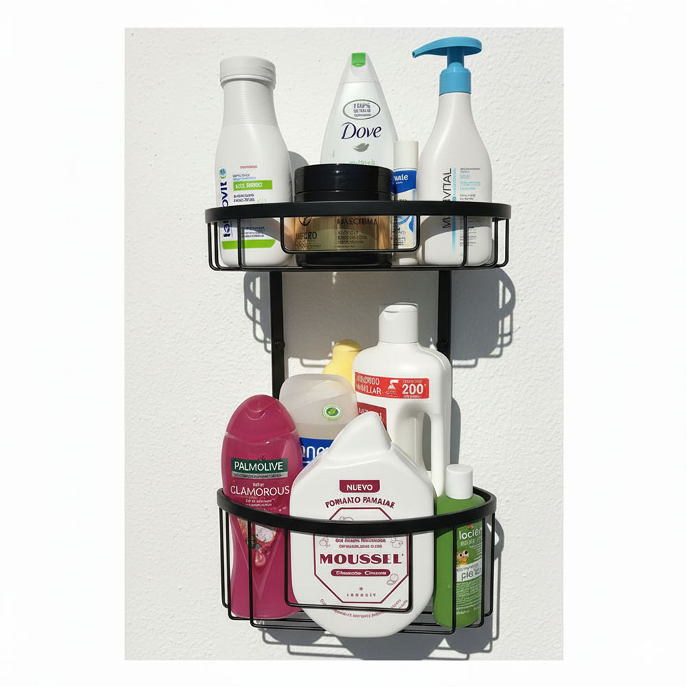 Portagel doble ACOSTA esquina NEGRO mate - Imagen 3