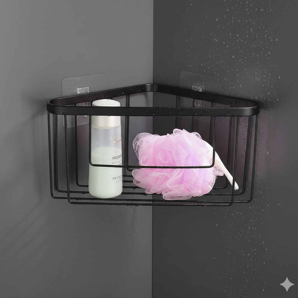 Portagel ALBA esquina negro mate