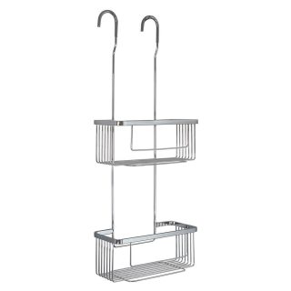 Portagel doble ALARCÓN rectangular CROMO brillo