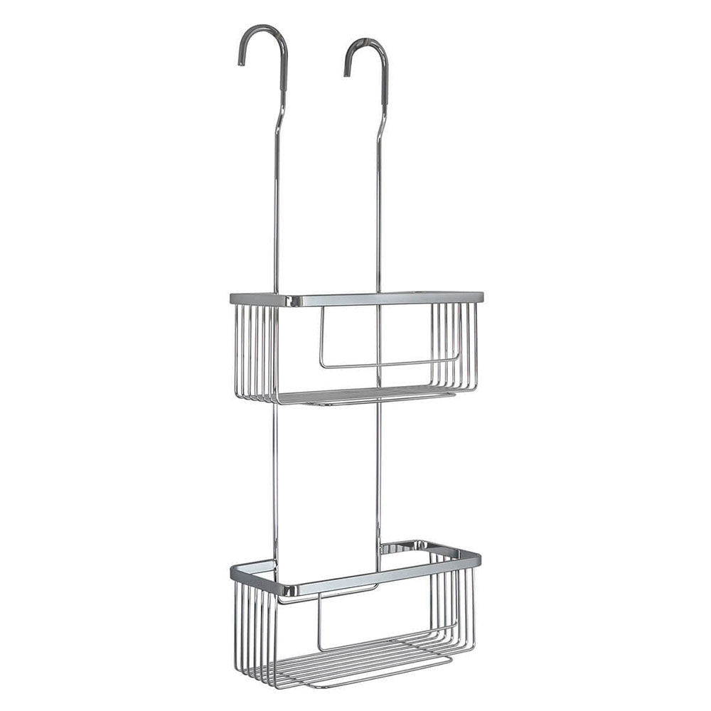 Portagel doble ALARCÓN rectangular CROMO brillo