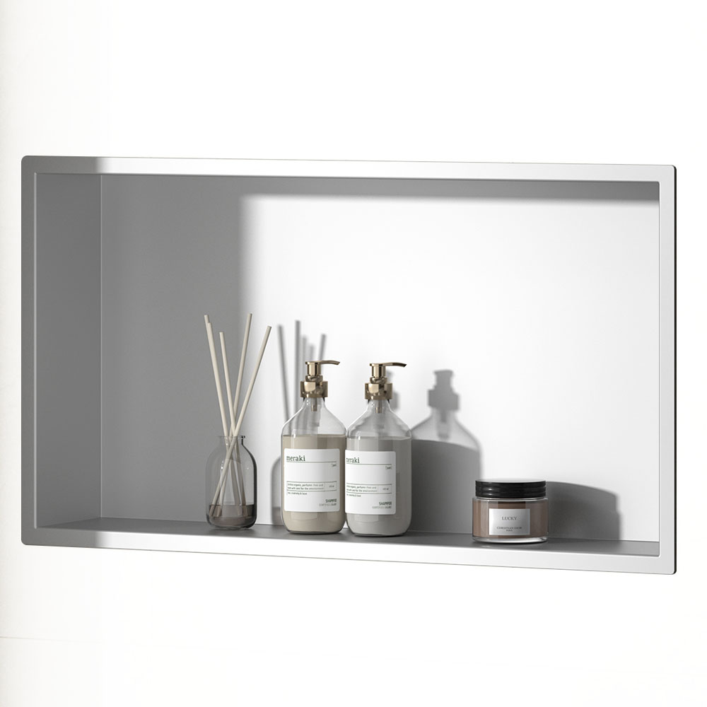 Hornacina Nicho de empotrar rectangular de 60 x 30 cm BLANCO mate - Imagen 3