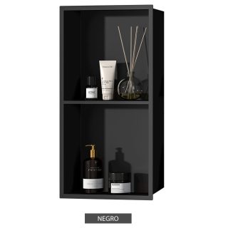 Hornacina Nicho de empotrar rectangular de 60 x 30 cm NEGRO mate