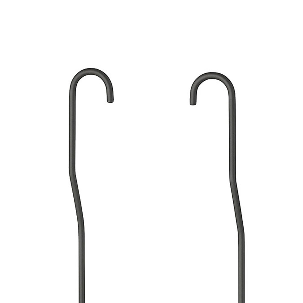 Portagel con ganchos LUNA rectangular GRAFITO / antracita mate - Imagen 3