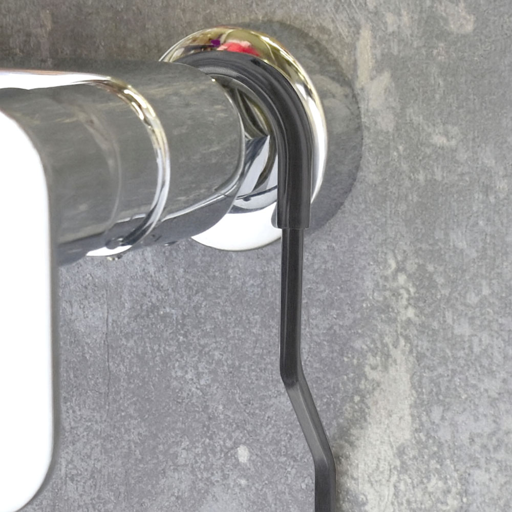 Portagel con ganchos LUNA rectangular GRAFITO / antracita mate - Imagen 6