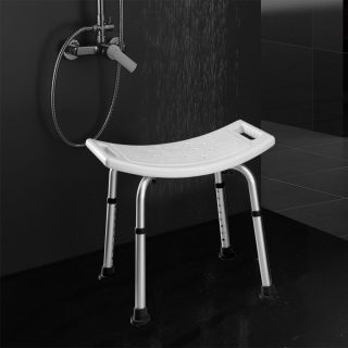Asiento banqueta cuadrada BLANCO mate fabricado en ABS