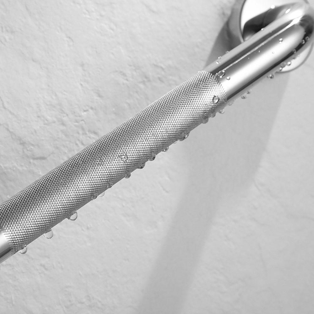 Asa Seguridad ANTIDESLIZANTE de 25 cm CROMO brillo - Imagen 8