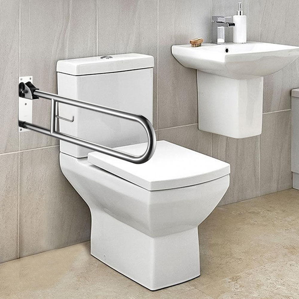 Asa Seguridad abatible LISA de 80 cm CROMO brillo