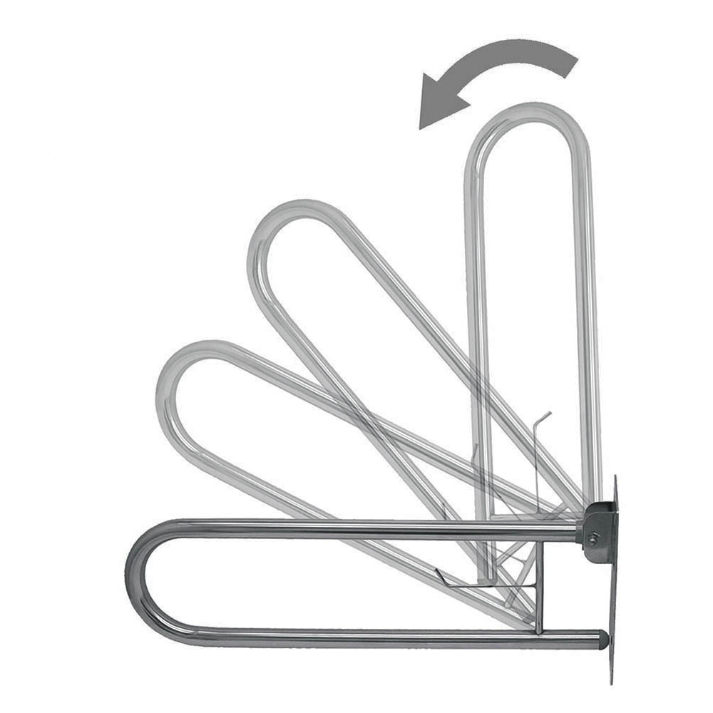 Asa Seguridad abatible LISA de 80 cm CROMO brillo - Imagen 4