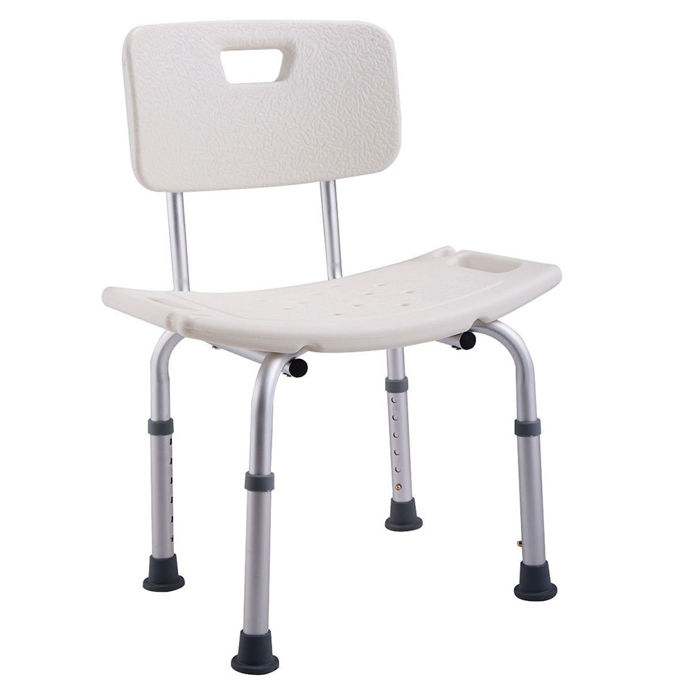 Asiento con respaldo cuadrado BLANCO mate fabricado en ABS - Imagen 2