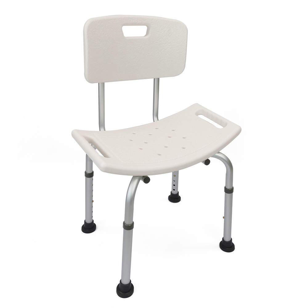 Asiento con respaldo cuadrado BLANCO mate fabricado en ABS - Imagen 7