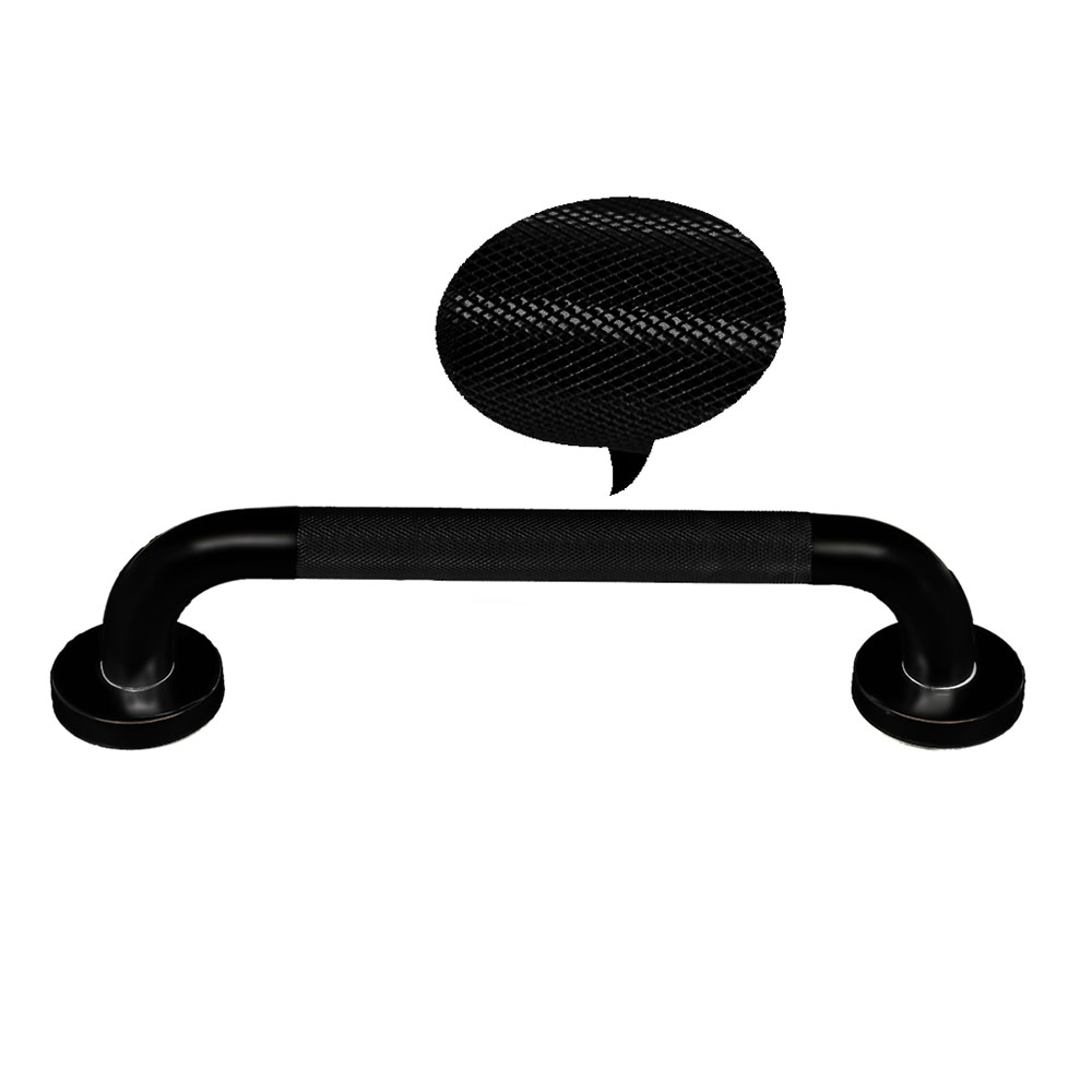 Asa Seguridad ANTIDESLIZANTE de 30 cm NEGRO mate - Imagen 2