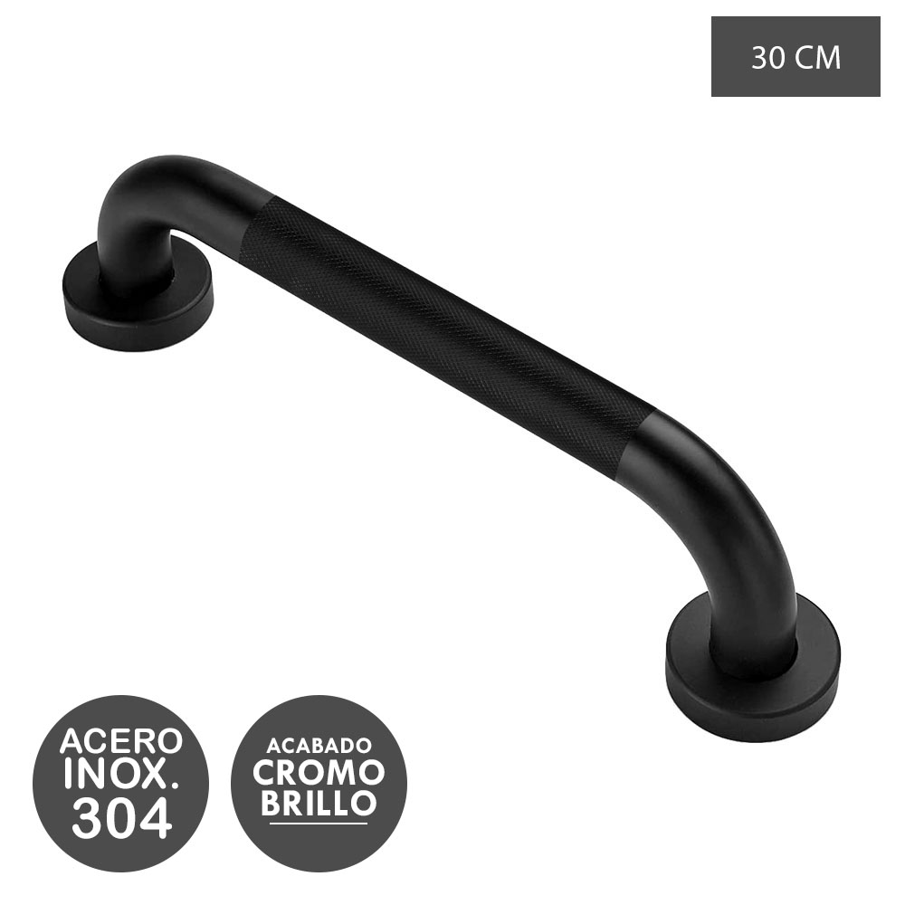 Asa Seguridad ANTIDESLIZANTE de 30 cm NEGRO mate - Imagen 8