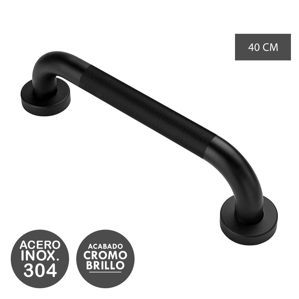 Asa Seguridad ANTIDESLIZANTE de 40 cm NEGRO mate - Imagen 8