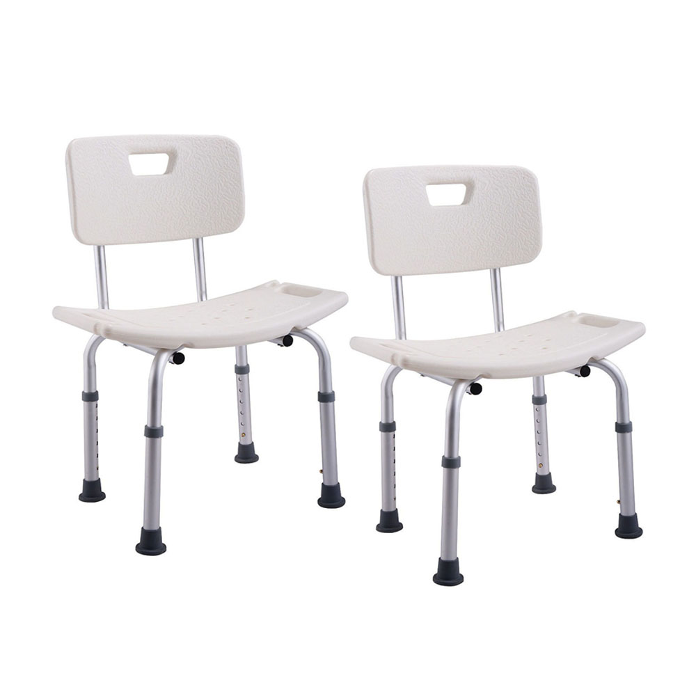 Pack 2 Asientos con respaldo cuadrado BLANCO mate fabricado en ABS - Imagen 2