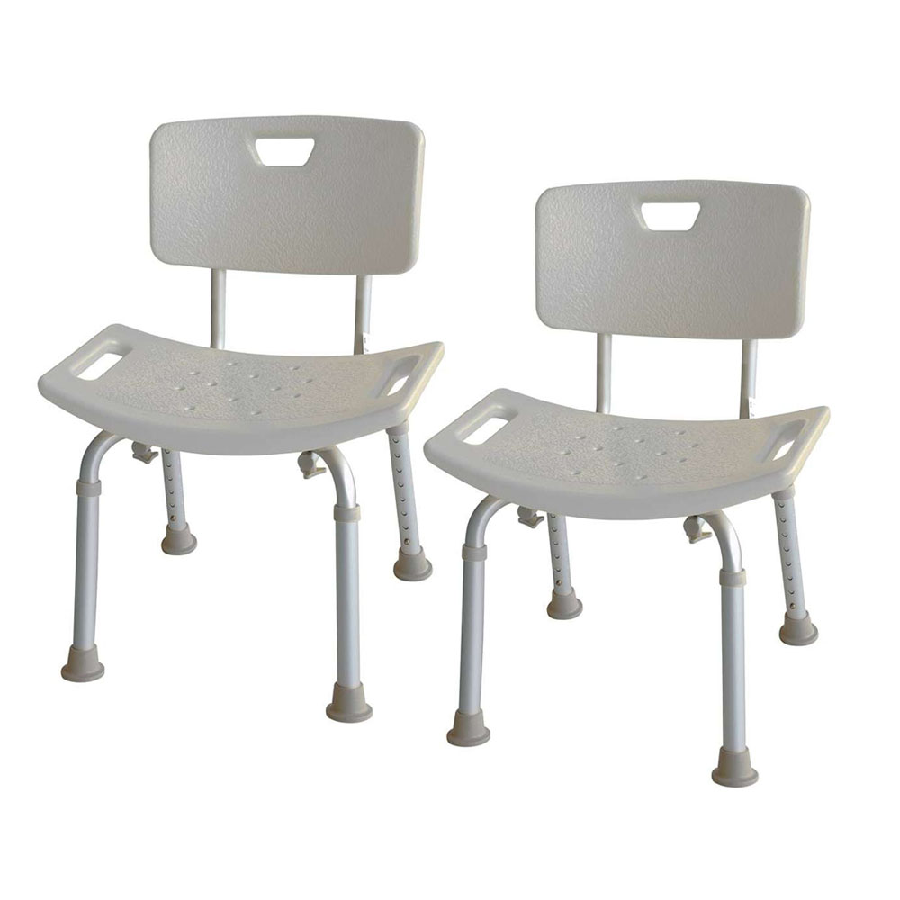 Pack 2 Asientos con respaldo cuadrado BLANCO mate fabricado en ABS - Imagen 5