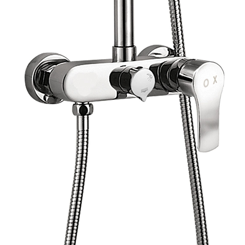 Grifo Columna Ducha monomando CANO redondo CROMO brillo - Imagen 4