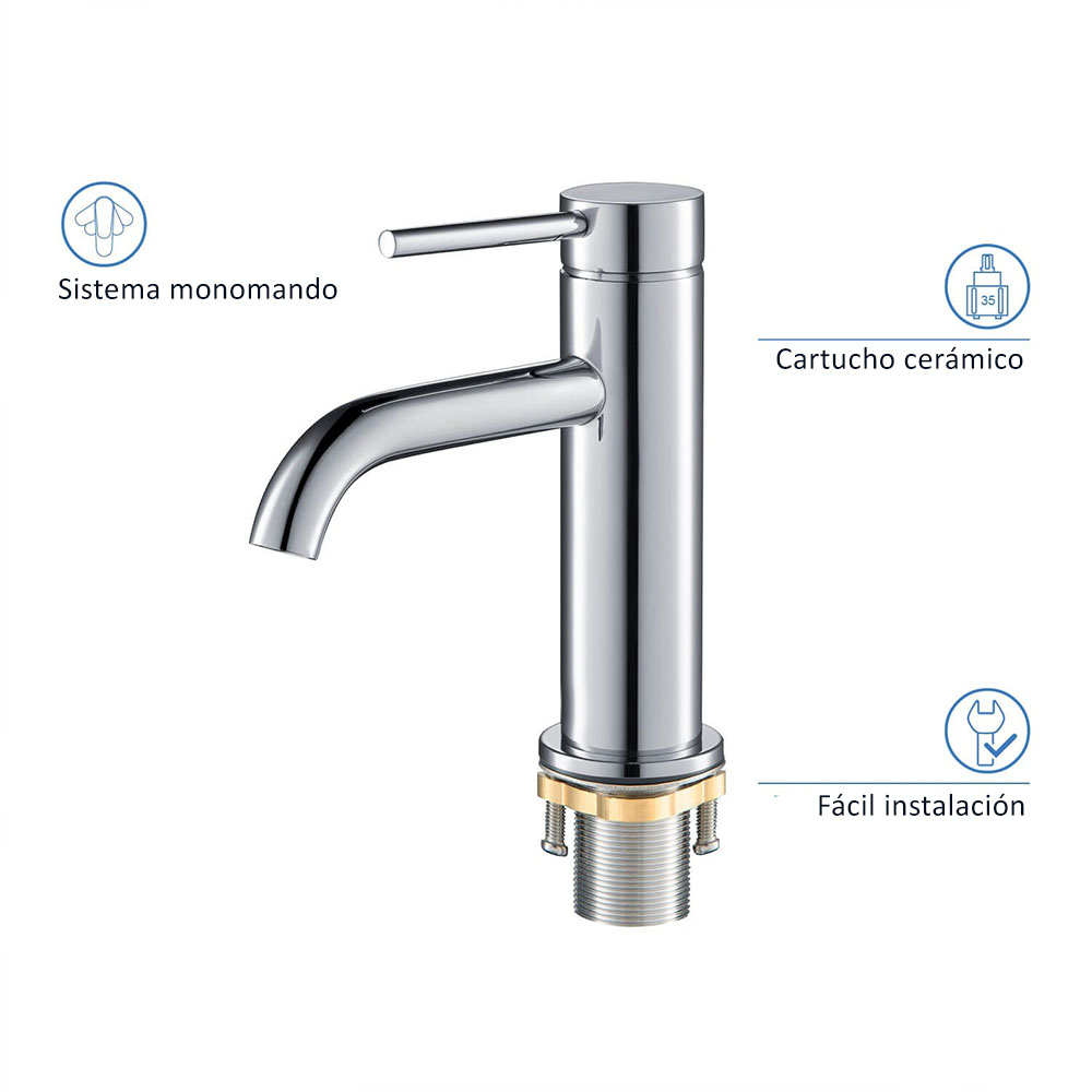 Grifo de Lavabo monomando ZUÑIGA CROMO brillo - Imagen 8