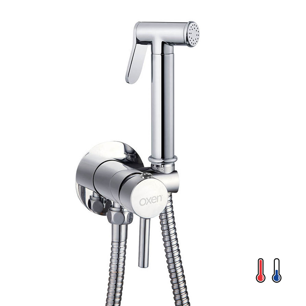 Grifo WC HIGIENE ÍNTIMA 2 aguas CROMO brillo - Imagen 2