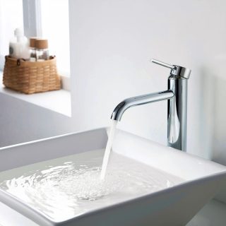 Grifo de Lavabo Alto monomando ZUÑIGA CROMO brillo