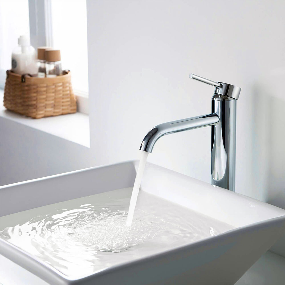 Grifo de Lavabo Alto monomando ZUÑIGA CROMO brillo