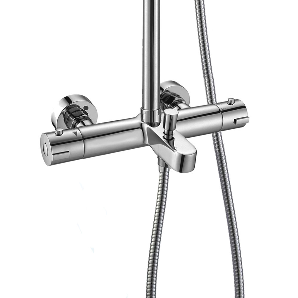 Grifo Columna Salida Bañera (solo grifo) termostático BUSTAMANTE CROMO brillo - Imagen 7