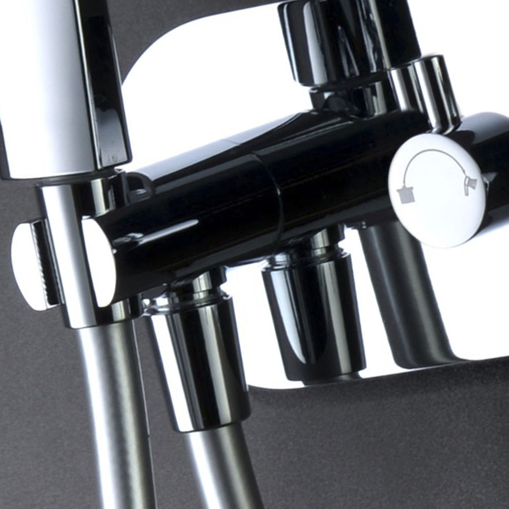 Grifo Empotrado de Ducha equipo de pared monomando SARABIA redondo CROMO brillo - Imagen 7