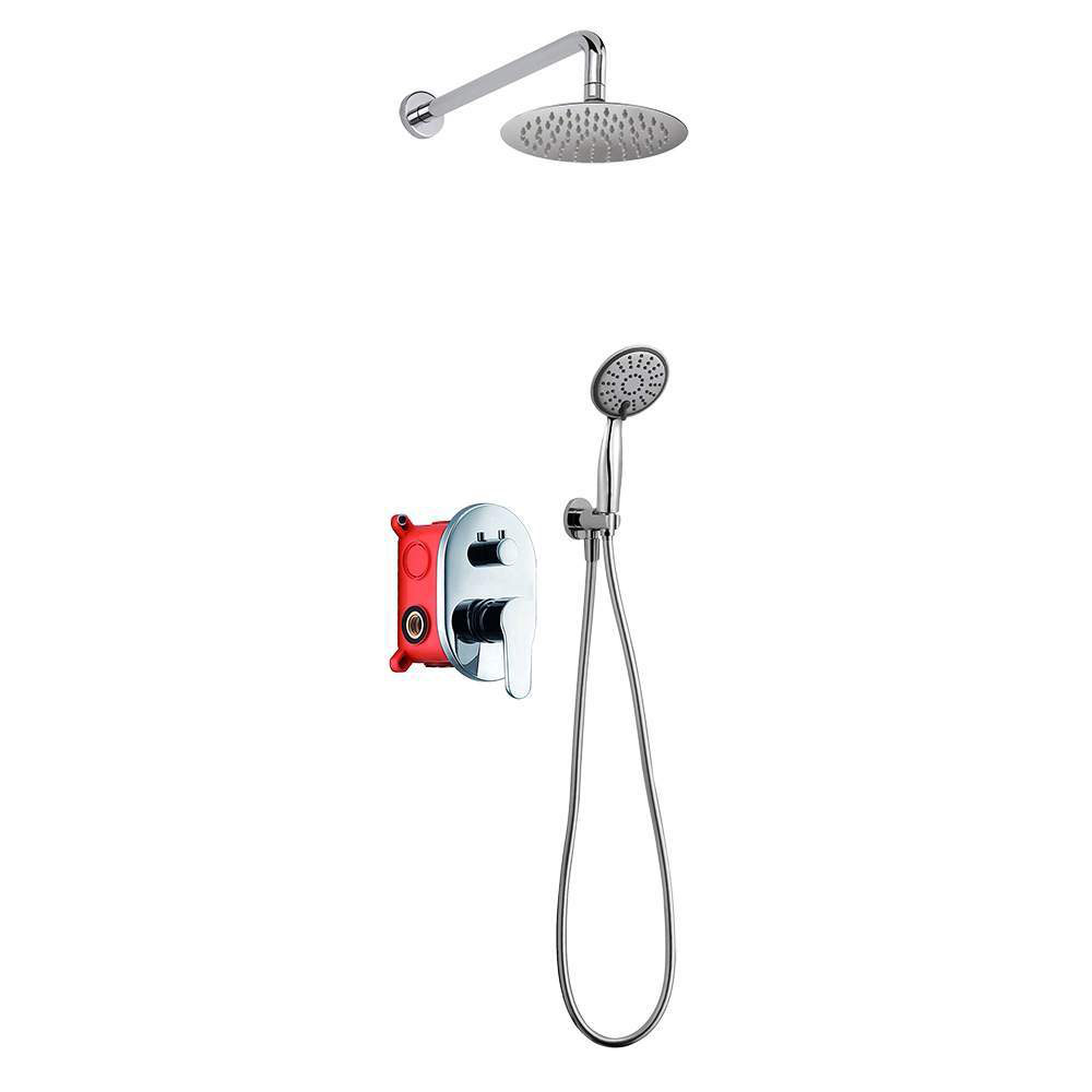 Grifo Empotrado de Ducha (solo grifo) monomando VALDES redondo CROMO brillo - Imagen 4