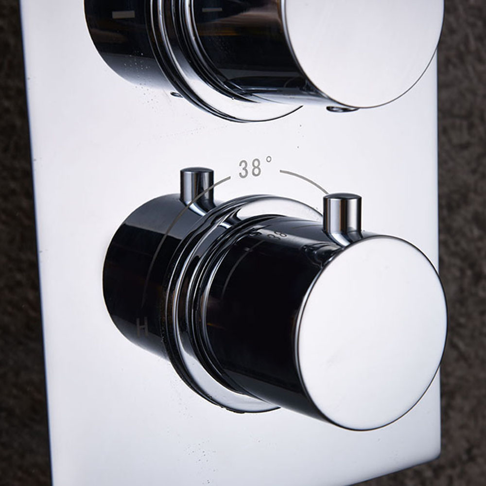 Grifo Empotrado de Ducha (solo grifo) termostático PONCE CROMO brillo - Imagen 7