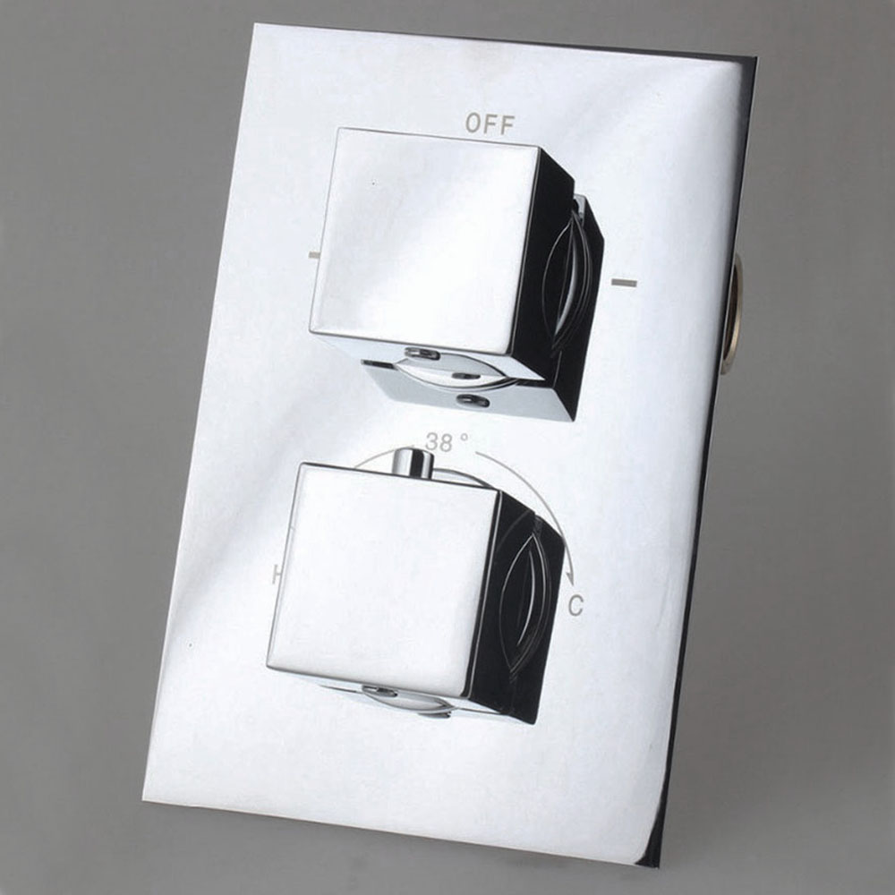 Grifo Empotrado de Ducha (solo grifo) termostático ABELLAN CROMO brillo - Imagen 8