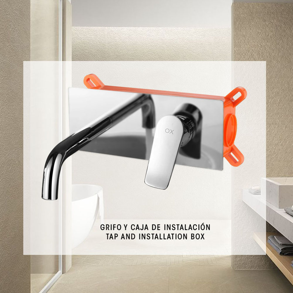 Grifo Empotrado de Lavabo monomando REINA CROMO brillo - Imagen 9