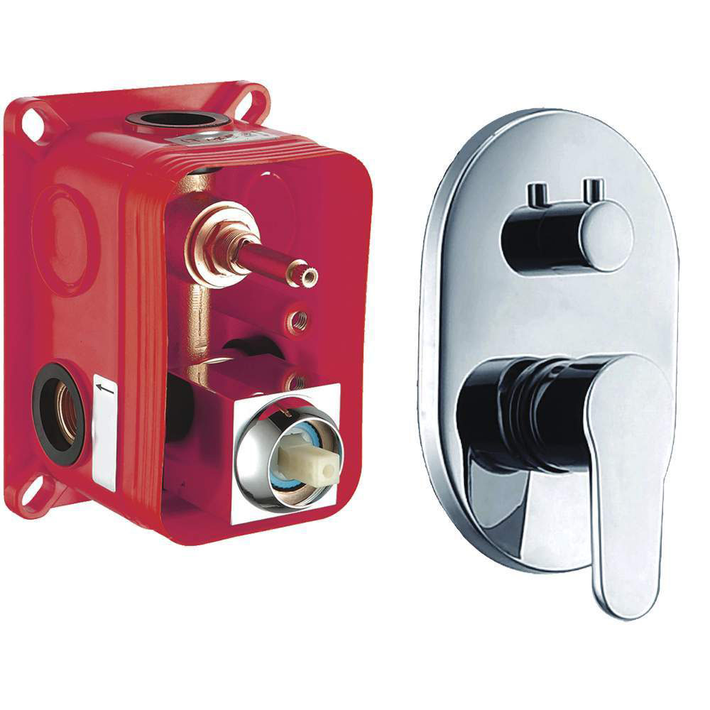 Grifo Empotrado de Ducha equipo de pared monomando VALDES redondo CROMO brillo - Imagen 6