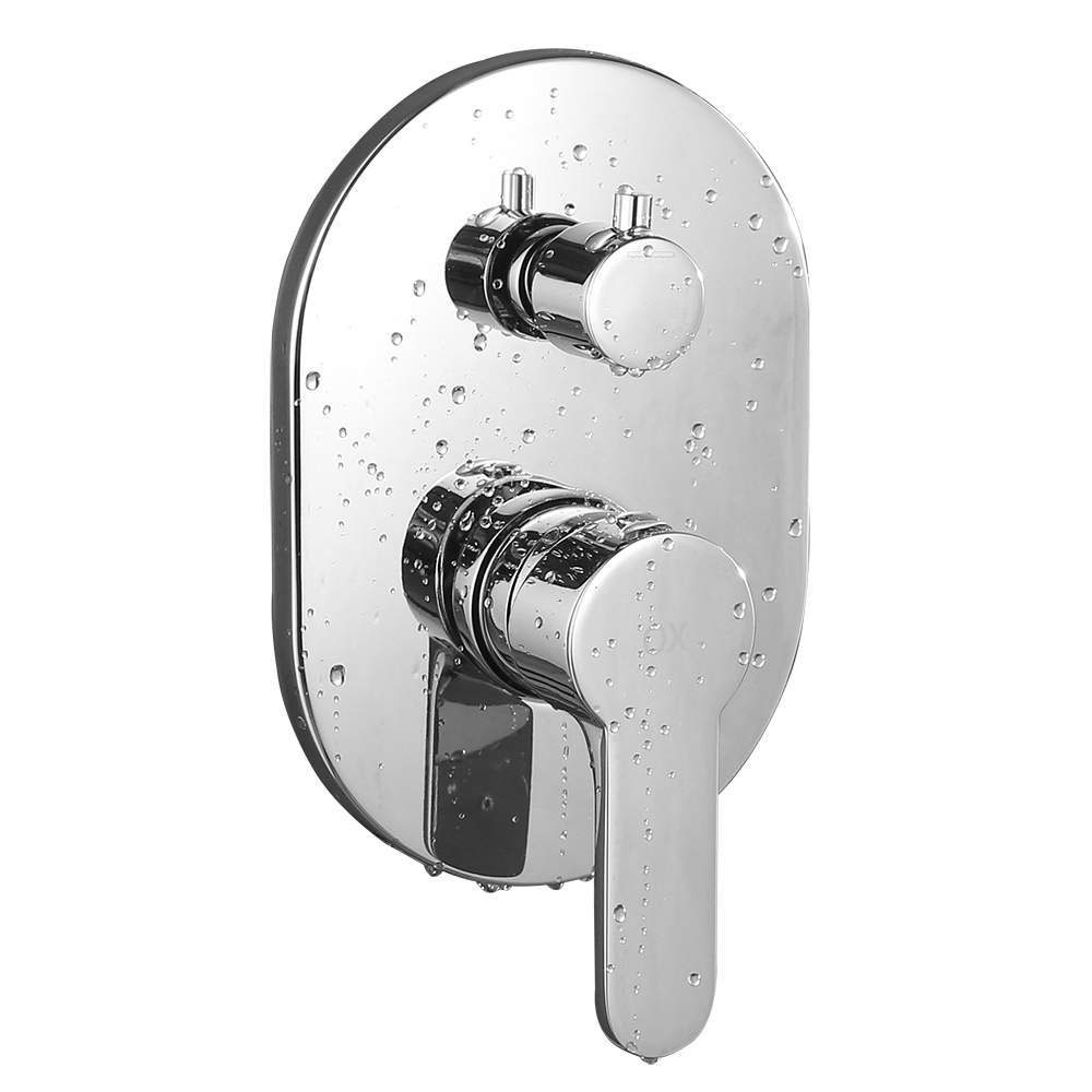 Grifo Empotrado de Ducha equipo de pared monomando VALDES redondo CROMO brillo - Imagen 7