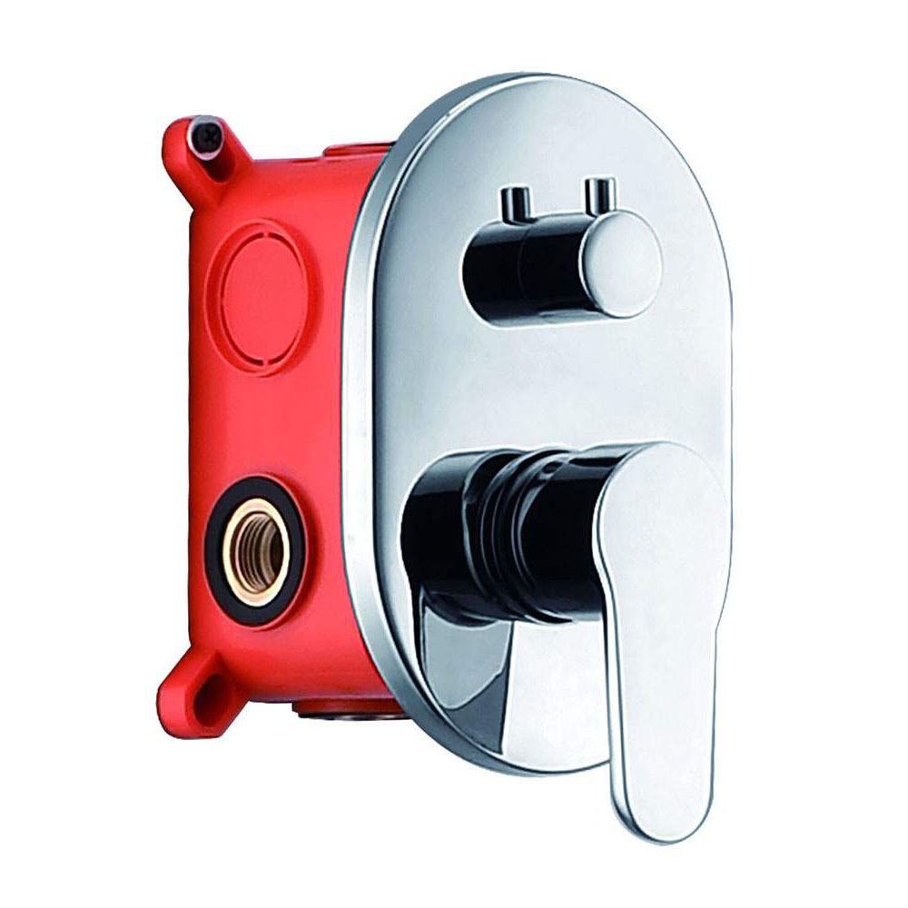 Grifo Empotrado de Ducha equipo de pared monomando VALDES redondo CROMO brillo - Imagen 8