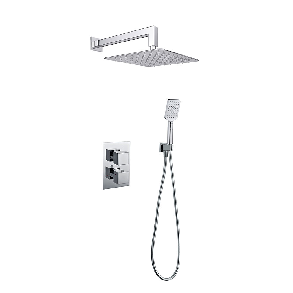 Grifo Empotrado de Ducha equipo de pared termostático ABELLAN CROMO brillo - Imagen 7