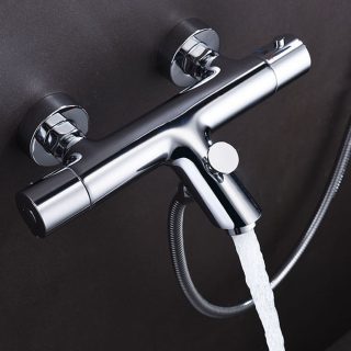 Grifo Salida Bañera (solo grifo) termostático BRAVO CROMO brillo