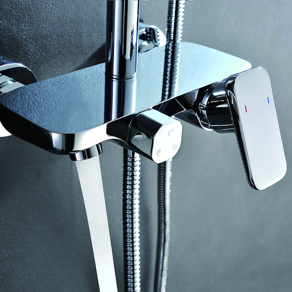 Grifo Columna Ducha monomando ATICA CROMO brillo