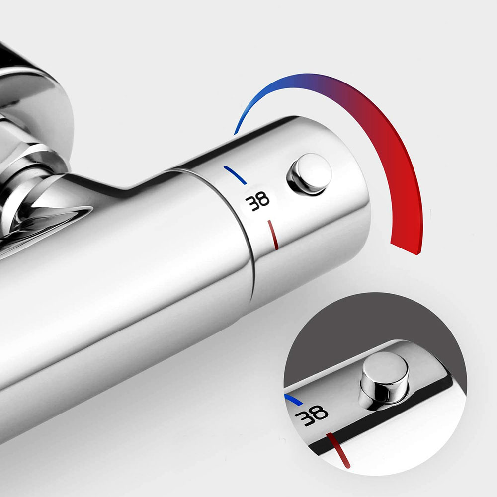 Grifo Columna Ducha termostático TACTO FRÍO CROMO brillo - Imagen 3