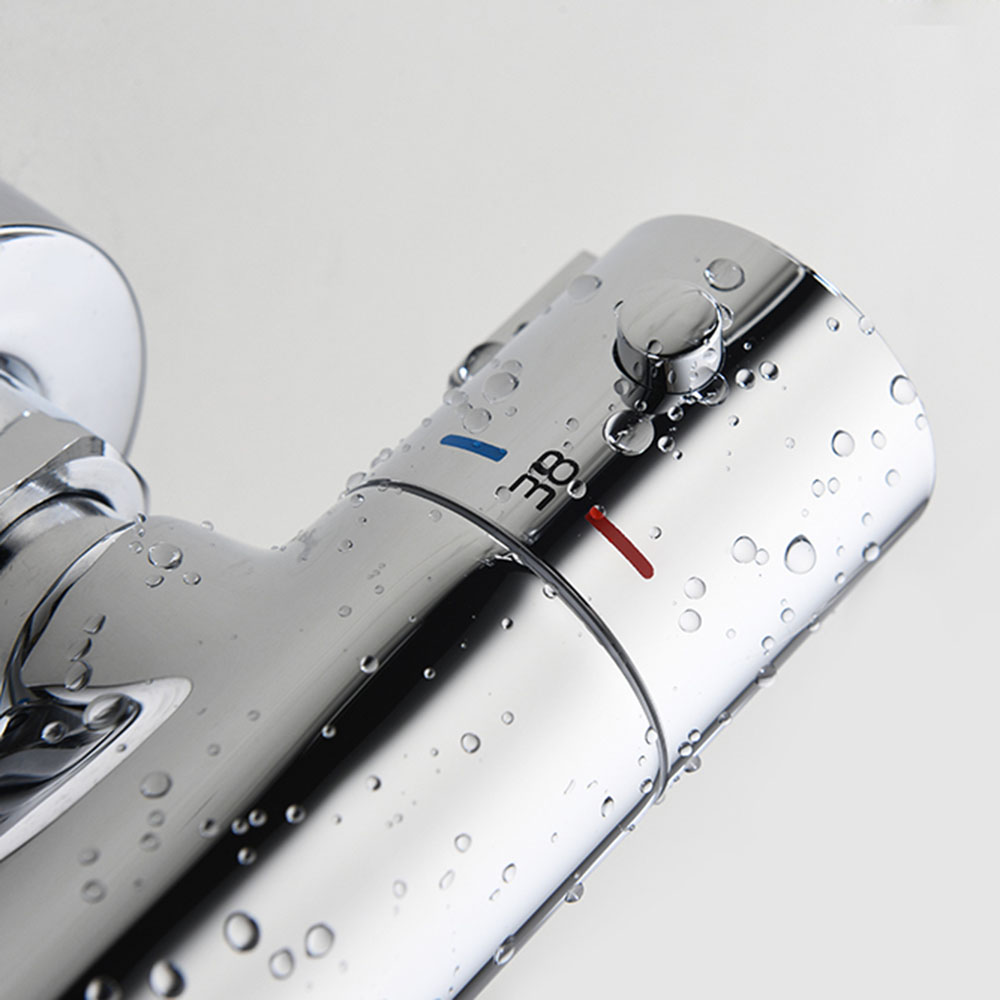 Grifo de Ducha con barra de ducha termostático ORTEGA CROMO brillo - Imagen 7