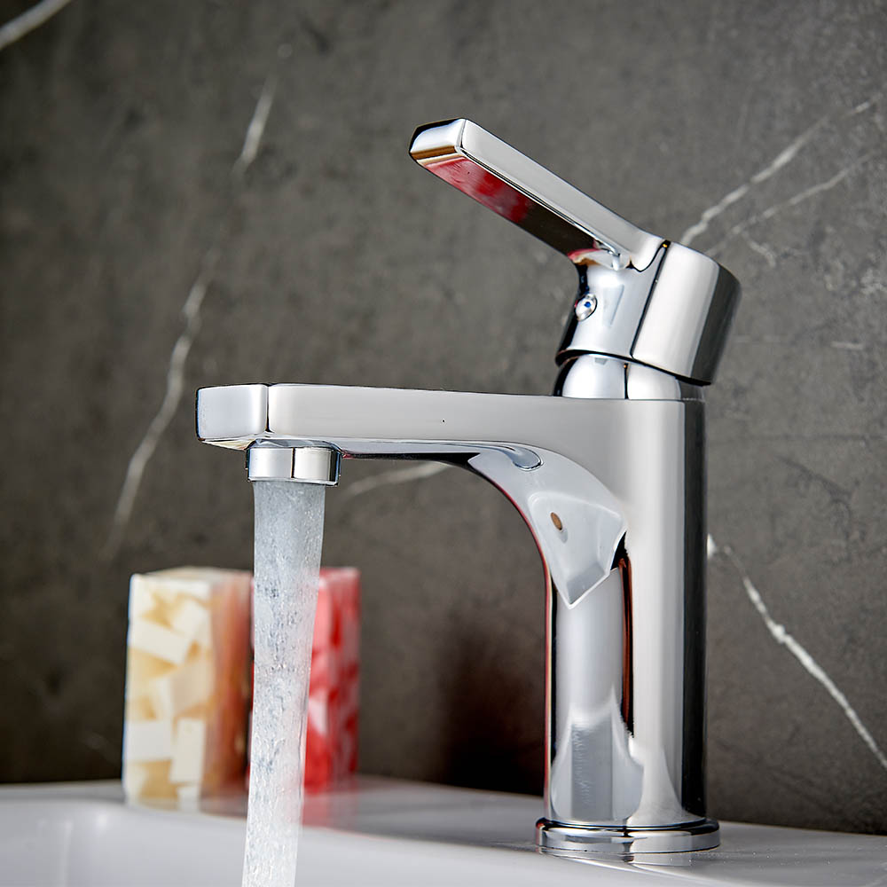 Grifo de Lavabo monomando PINEDA CROMO brillo