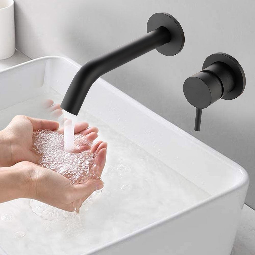 Grifo Empotrado de Lavabo monomando ZUÑIGA NEGRO mate - Imagen 6