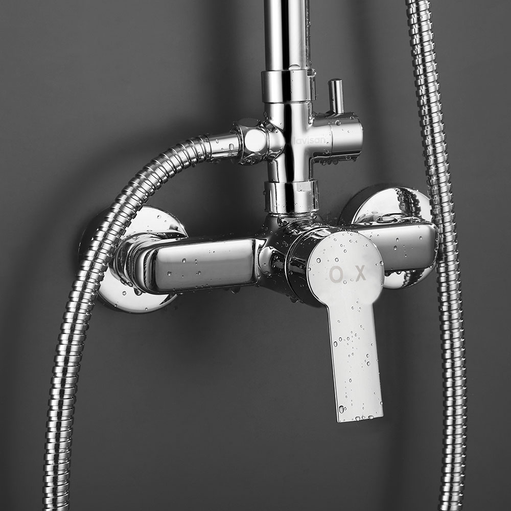 Grifo Columna Ducha monomando PINEDA CROMO brillo