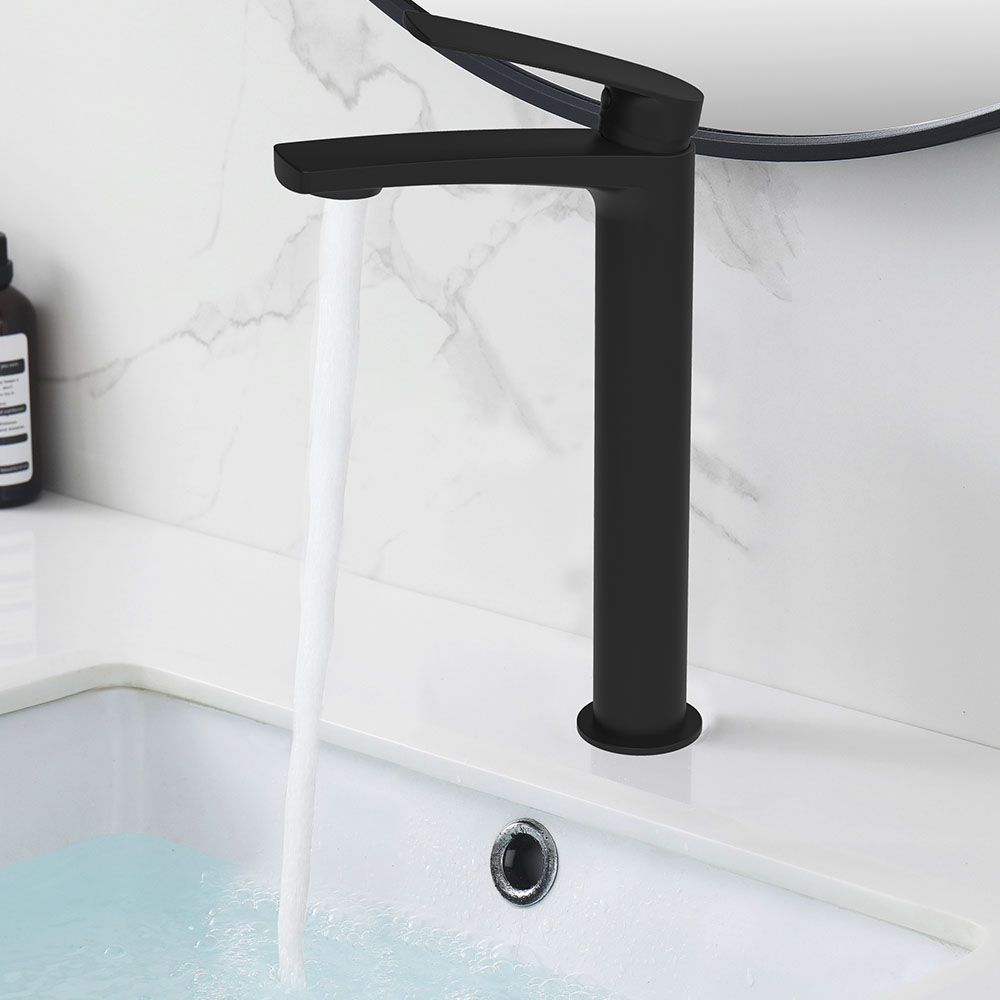 Grifo de Lavabo Alto monomando UGO NEGRO mate - Imagen 3