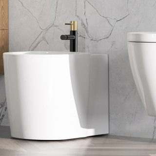 Grifo de Bidet monomando ZUÑIGA NEGRO ORO mate