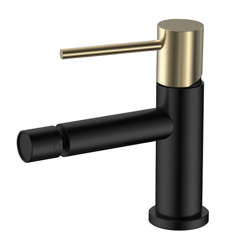 Grifo de Bidet monomando ZUÑIGA NEGRO ORO mate - Imagen 3